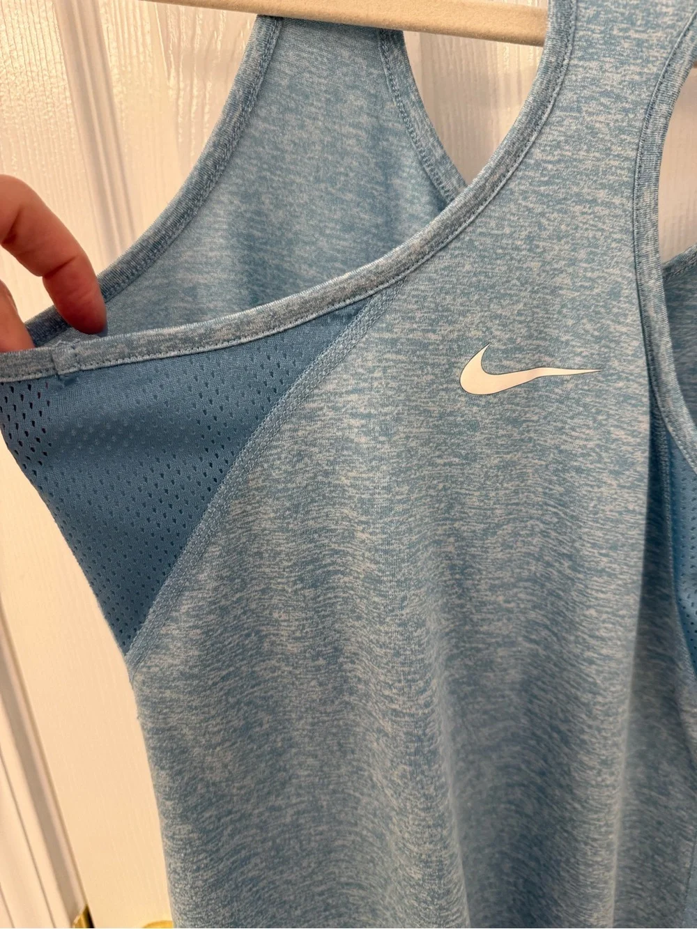 Nike Women's Heather Teal Racerback Tank Top